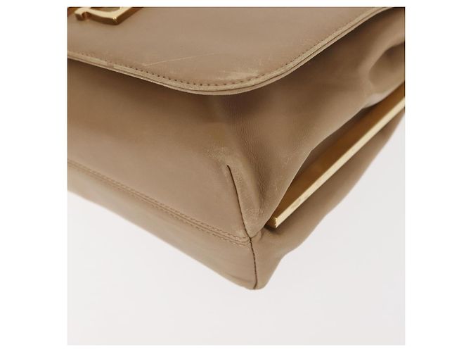 Borsa a Spalla Vala in Pelle Beige Auth BA6806 di Salvatore Ferragamo - vista 14