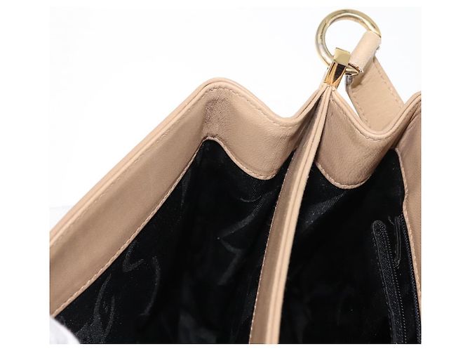 Borsa a Spalla Vala in Pelle Beige Auth BA6806 di Salvatore Ferragamo - vista 21
