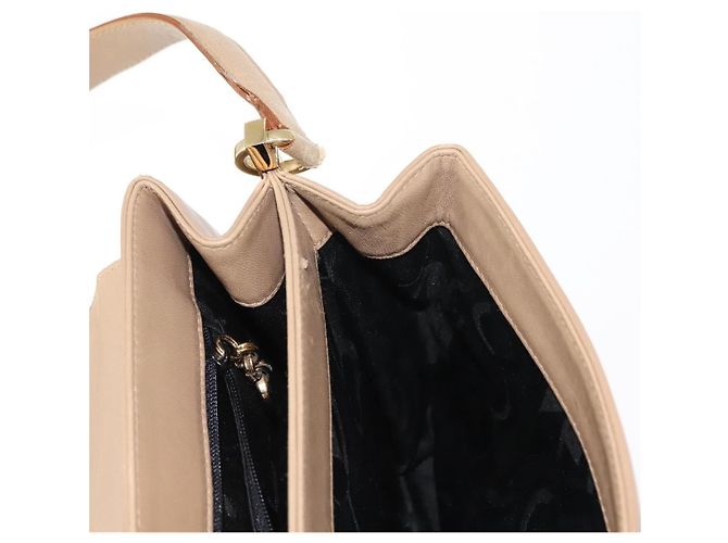 Borsa a Spalla Vala in Pelle Beige Auth BA6806 di Salvatore Ferragamo - vista 22