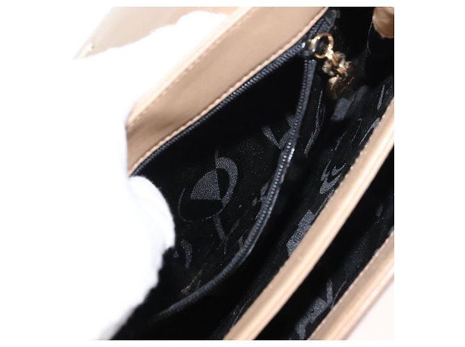 Borsa a Spalla Vala in Pelle Beige Auth BA6806 di Salvatore Ferragamo - vista 23