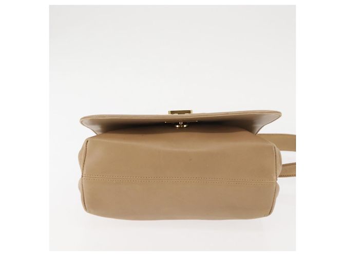 Borsa a Spalla Vala in Pelle Beige Auth BA6806 di Salvatore Ferragamo - vista 5