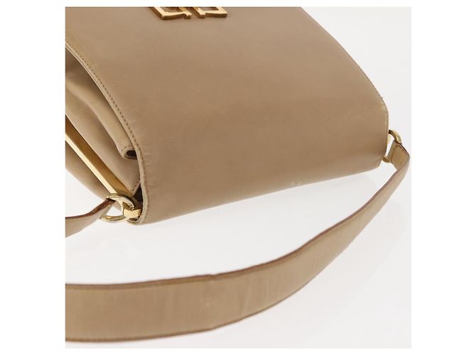 Borsa a Spalla Vala in Pelle Beige Auth BA6806 di Salvatore Ferragamo - vista 6