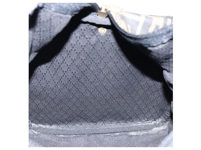 Bolso Boston de lona Zucca FENDI PVC Negro Marrón Auth 145332 Castaño - vista 19
