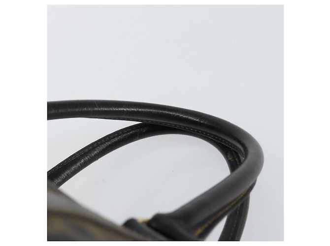 Bolso Boston de lona Zucca FENDI PVC Negro Marrón Auth 145332 Castaño - vista 8