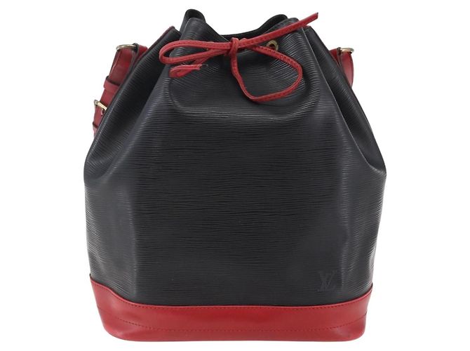 LOUIS VUITTON Epi Noe Schultertasche Bicolor Schwarz Rot M44017 LV Auth BA6524 - Ansicht 13
