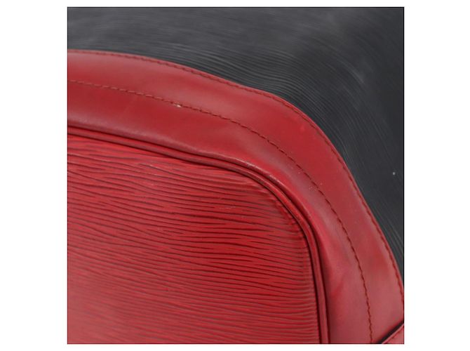 LOUIS VUITTON Epi Noe Schultertasche Bicolor Schwarz Rot M44017 LV Auth BA6524 - Ansicht 15
