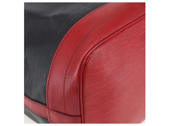 LOUIS VUITTON Epi Noe Schultertasche Bicolor Schwarz Rot M44017 LV Auth BA6524 - Ansicht 16