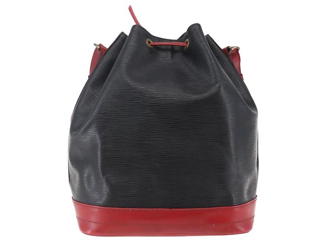 LOUIS VUITTON Epi Noe Schultertasche Bicolor Schwarz Rot M44017 LV Auth BA6524 - Ansicht 2