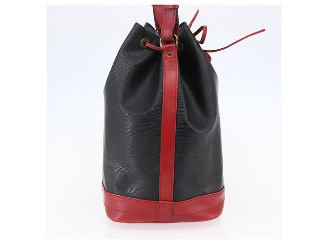 LOUIS VUITTON Epi Noe Schultertasche Bicolor Schwarz Rot M44017 LV Auth BA6524 - Ansicht 3