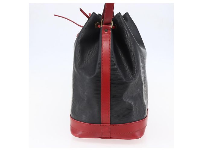 LOUIS VUITTON Epi Noe Schultertasche Bicolor Schwarz Rot M44017 LV Auth BA6524 - Ansicht 4