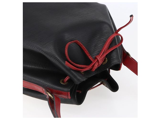 LOUIS VUITTON Epi Noe Schultertasche Bicolor Schwarz Rot M44017 LV Auth BA6524 - Ansicht 6