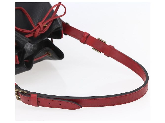 LOUIS VUITTON Epi Noe Schultertasche Bicolor Schwarz Rot M44017 LV Auth BA6524 - Ansicht 7