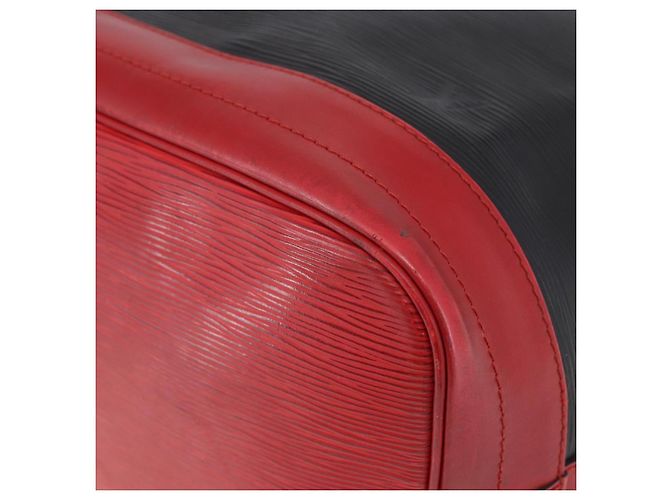 LOUIS VUITTON Epi Noe Schultertasche Bicolor Schwarz Rot M44017 LV Auth BA6524 - Ansicht 9