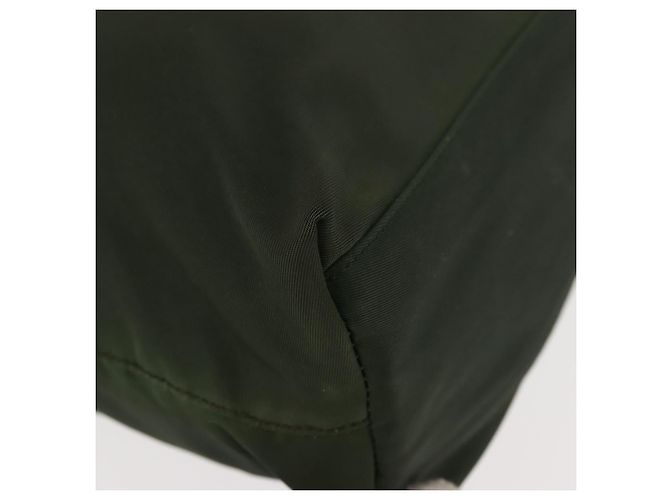 PRADA Borsa a mano in nylon khaki argento autentica bs29885 Cachi - vista 14