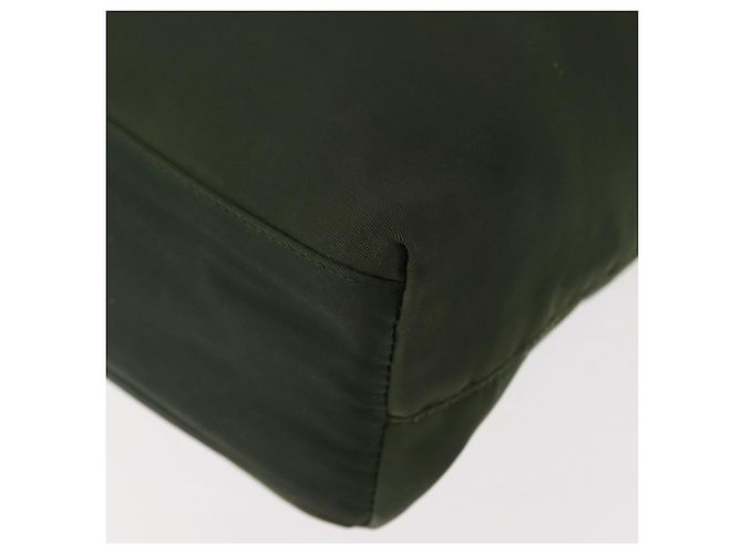 PRADA Borsa a mano in nylon khaki argento autentica bs29885 Cachi - vista 15