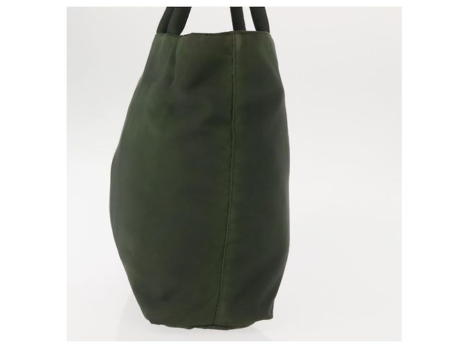 PRADA Borsa a mano in nylon khaki argento autentica bs29885 Cachi - vista 4