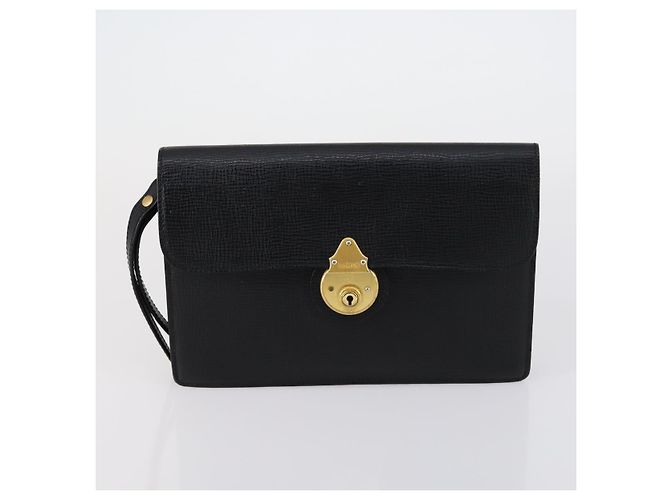 Autre Marque Borsa a mano in tela e pelle Burberrys Nova Check 2 pezzi Nero Beige Auth 154538 - vista 9