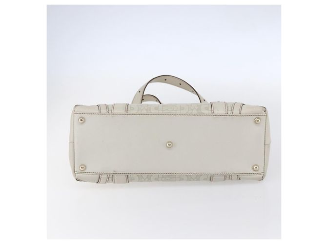 Borsa a mano in pelle avorio e oro GUCCI 145761 Auth fm4957 D'oro Crudo - vista 5