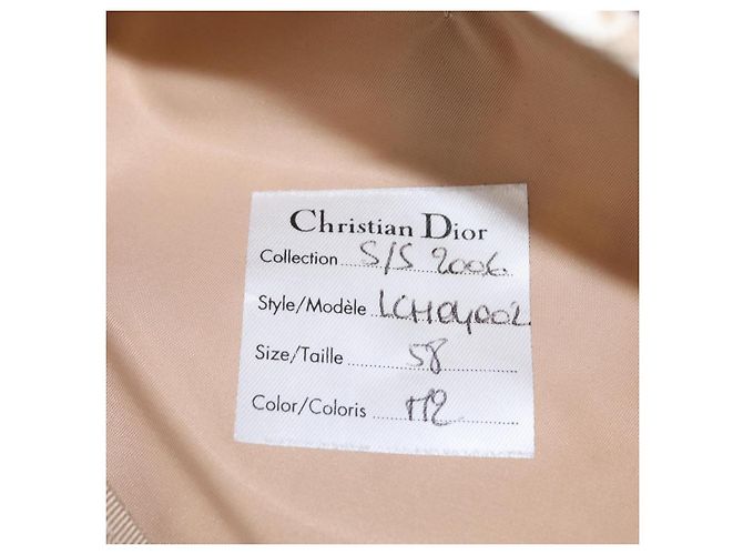 Christian Dior Trotter Canvas Cap Beige Auth mr1632V - Ansicht 12