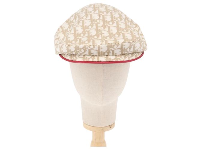 Christian Dior Trotter Canvas Cap Beige Auth mr1632V - Ansicht 13