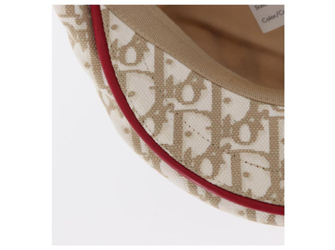 Christian Dior Trotter Canvas Cap Beige Auth mr1632V - Ansicht 14