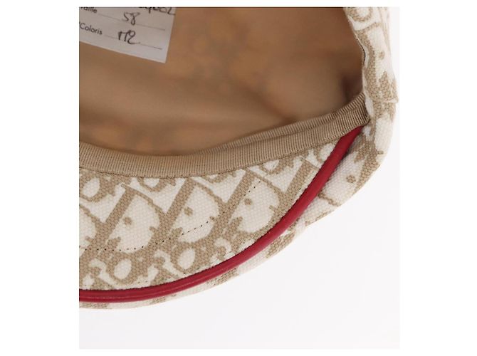 Christian Dior Trotter Canvas Cap Beige Auth mr1632V - Ansicht 16