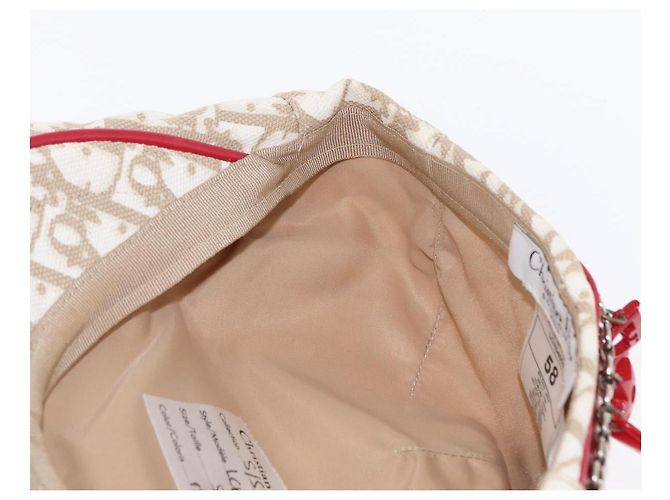 Christian Dior Trotter Canvas Cap Beige Auth mr1632V - Ansicht 18