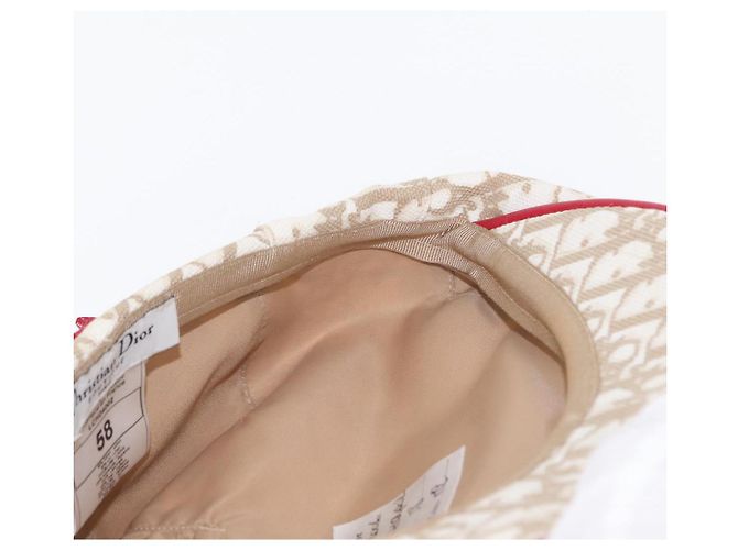 Christian Dior Trotter Canvas Cap Beige Auth mr1632V - Ansicht 19