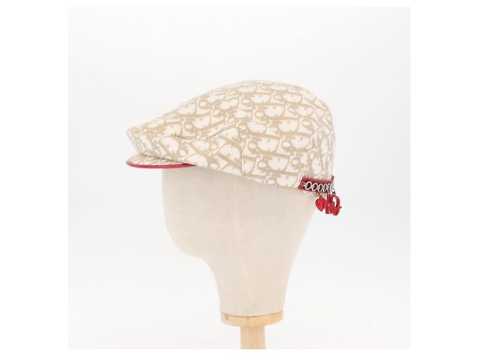 Christian Dior Trotter Canvas Cap Beige Auth mr1632V - Ansicht 3