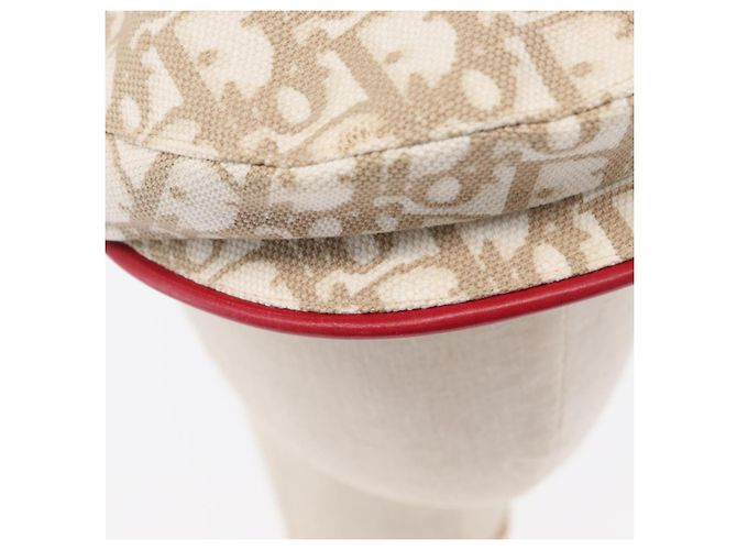 Christian Dior Trotter Canvas Cap Beige Auth mr1632V - Ansicht 6