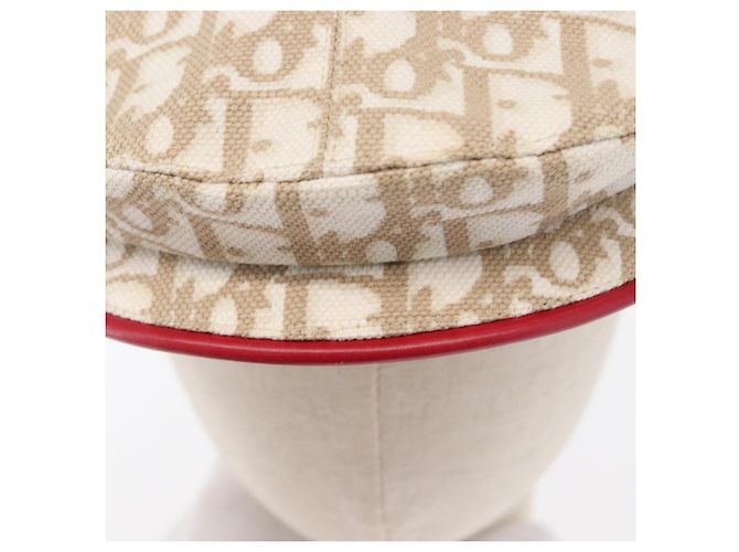 Christian Dior Trotter Canvas Cap Beige Auth mr1632V - Ansicht 7