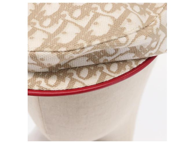 Christian Dior Trotter Canvas Cap Beige Auth mr1632V - Ansicht 8