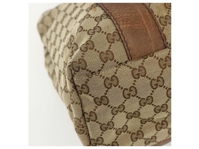 GUCCI GG Canvas Tote Bag Beige Silber 232946 Auth BA8182 - Ansicht 14
