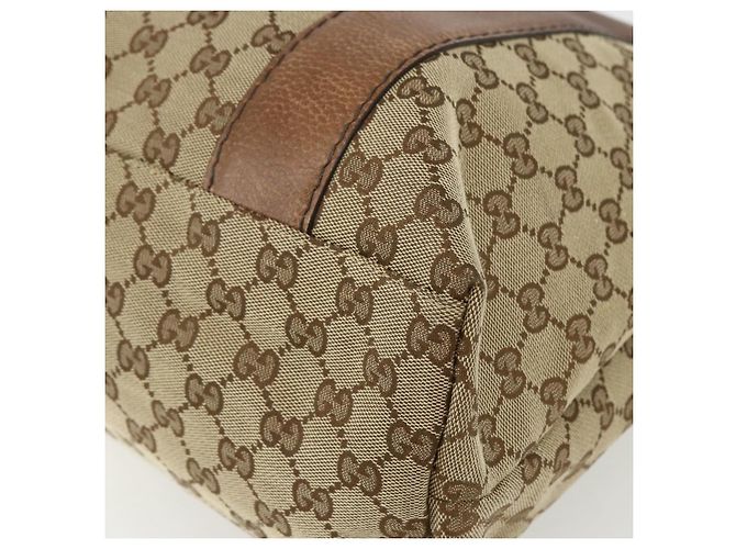 GUCCI GG Canvas Tote Bag Beige Silber 232946 Auth BA8182 - Ansicht 15