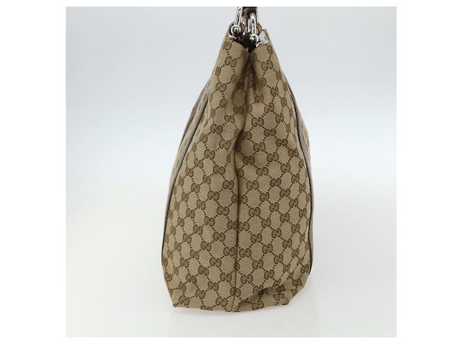 GUCCI GG Canvas Tote Bag Beige Silber 232946 Auth BA8182 - Ansicht 4