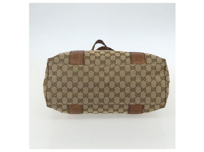 GUCCI GG Canvas Tote Bag Beige Silber 232946 Auth BA8182 - Ansicht 5