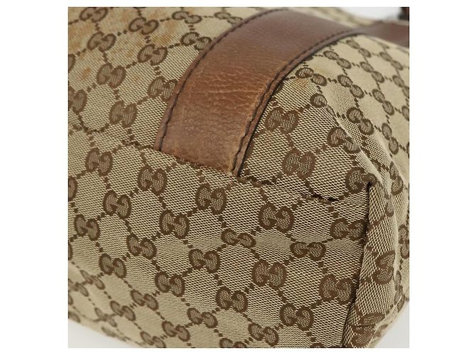 GUCCI GG Canvas Tote Bag Beige Silber 232946 Auth BA8182 - Ansicht 9