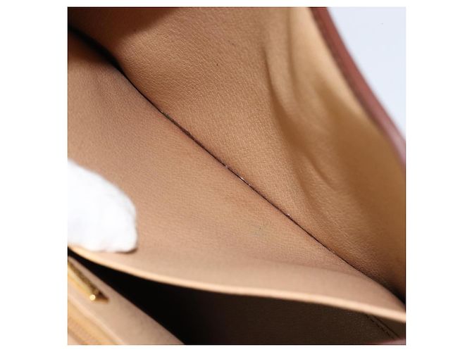 Borsa a mano in tela Trotter Christian Dior PVC marrone oro Auth BA8206 - vista 22