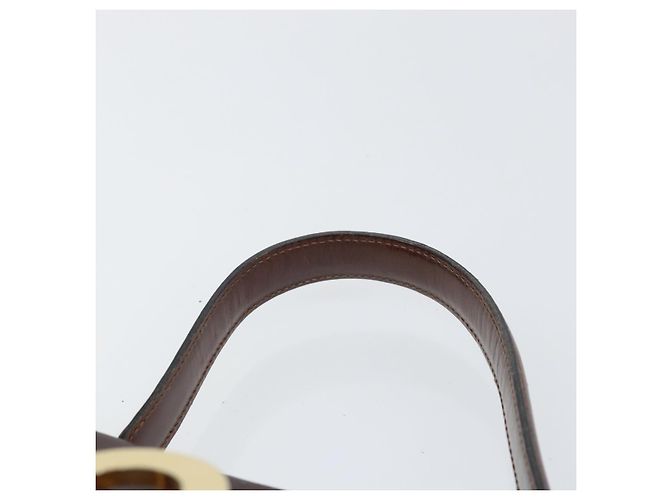 Borsa a mano in tela Trotter Christian Dior PVC marrone oro Auth BA8206 - vista 8