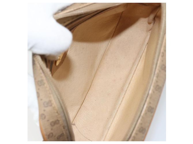 Gucci Borsa a Spalla Micro GG Supreme PVC Beige Oro Auth ka478 D'oro - vista 12