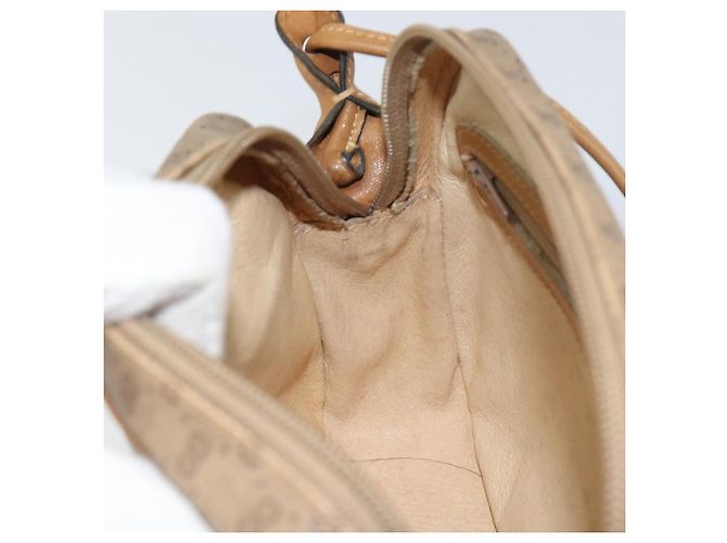 Gucci Borsa a Spalla Micro GG Supreme PVC Beige Oro Auth ka478 D'oro - vista 19