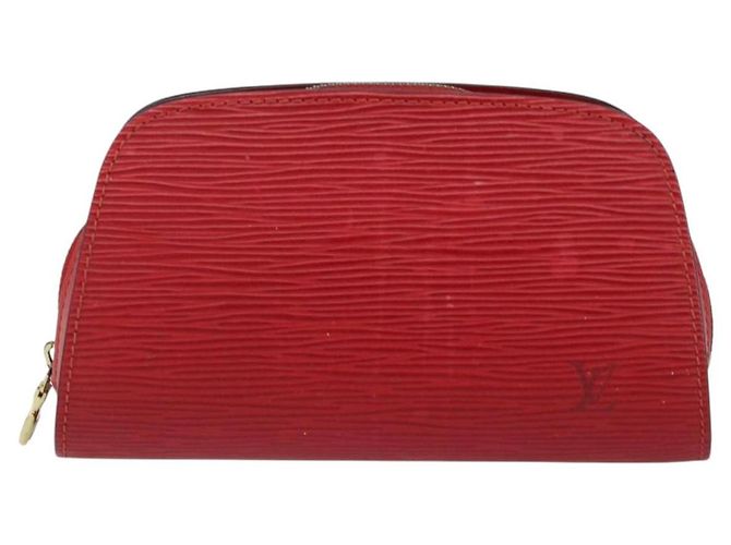 LOUIS VUITTON Pochette Dauphine PM Epi Rosso Castigliano M48447 LV Auth 155284 - vista 13