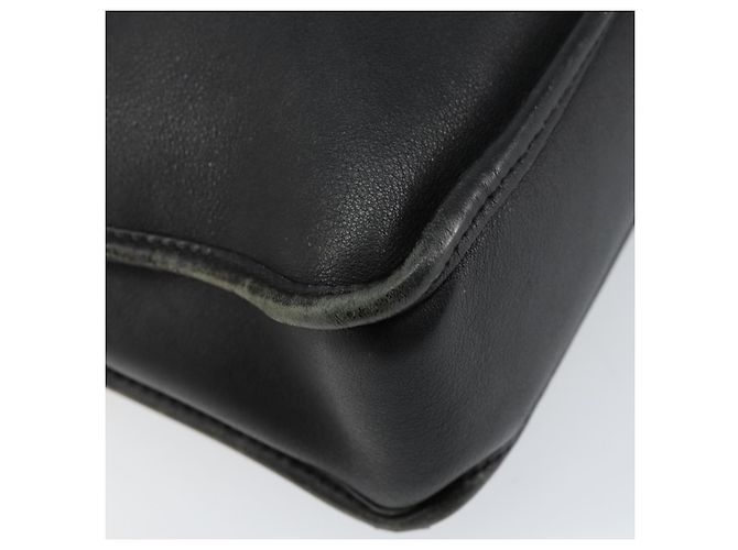 LOEWE Anagram Handtasche Leder Schwarz Silber Auth 155610 - Ansicht 16