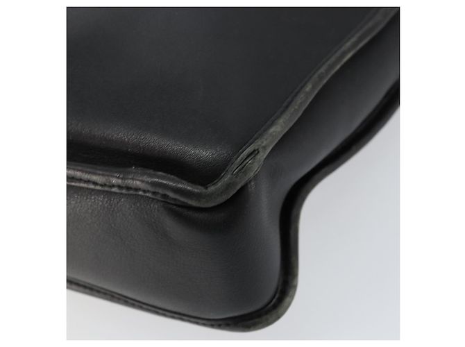 LOEWE Anagram Handtasche Leder Schwarz Silber Auth 155610 - Ansicht 17