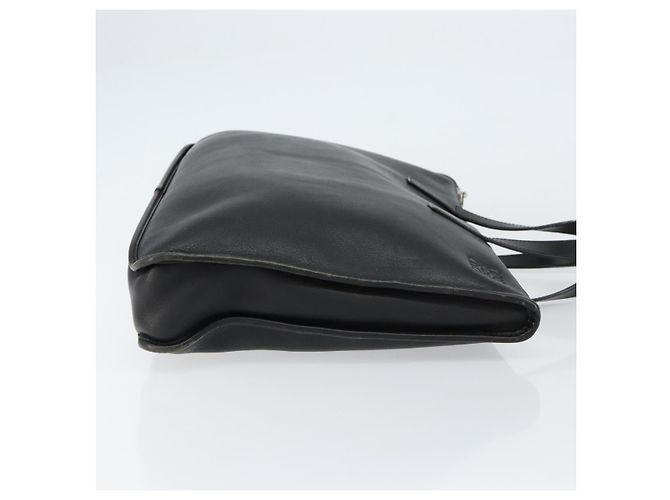 LOEWE Anagram Handtasche Leder Schwarz Silber Auth 155610 - Ansicht 3