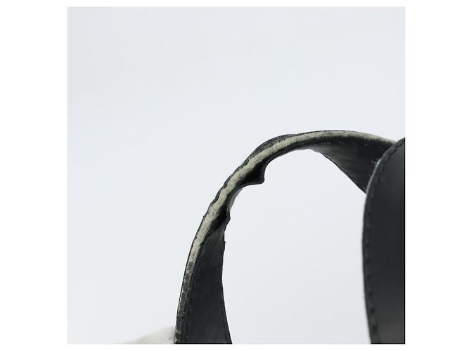 LOEWE Anagram Handtasche Leder Schwarz Silber Auth 155610 - Ansicht 8