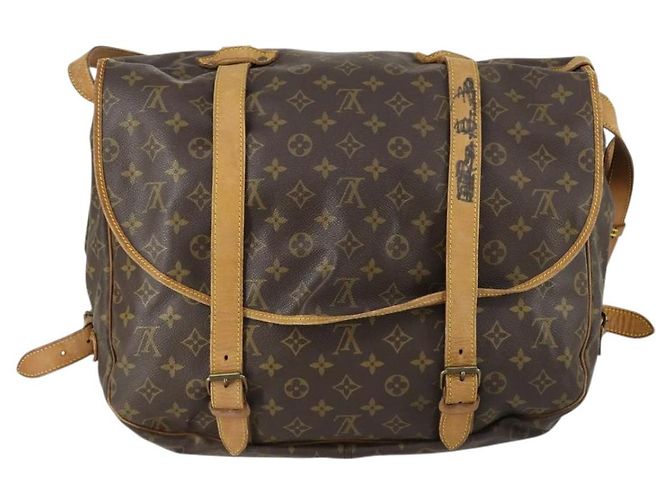 LOUIS VUITTON Borsa a Spalla Monogram Saumur 43 M42252 LV Auth ka436 Monogramma - vista 2
