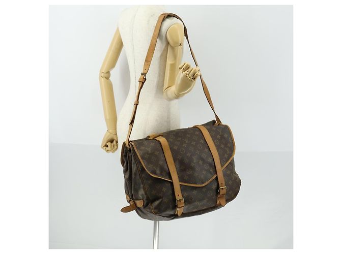 LOUIS VUITTON Borsa a Spalla Monogram Saumur 43 M42252 LV Auth ka436 Monogramma - vista 30