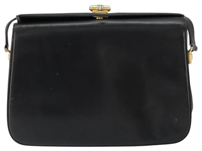Gucci Borsa a Spalla in Pelle Nera e Oro Auth 155306 Nero D'oro - vista 13