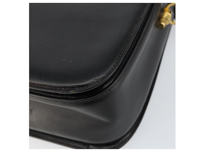 Gucci Borsa a Spalla in Pelle Nera e Oro Auth 155306 Nero D'oro - vista 15